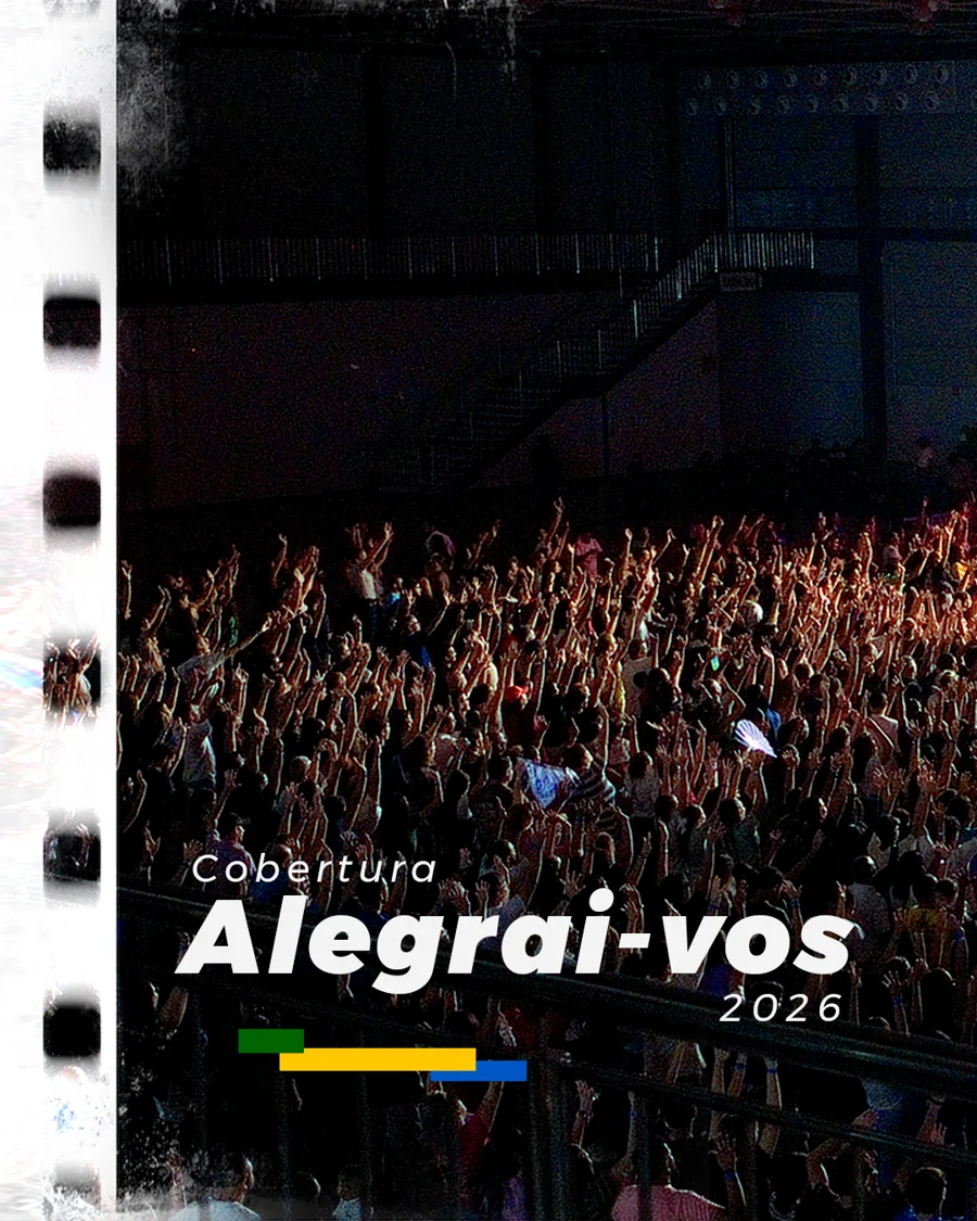 Capa oficial da cobertura Alegrai-vos 2026 pela RG FILMS